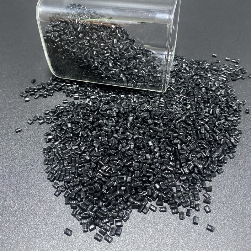 Materiais primas de fluoroplásticos personalizados Pequenos grânulos de forma preta Cor Industrial