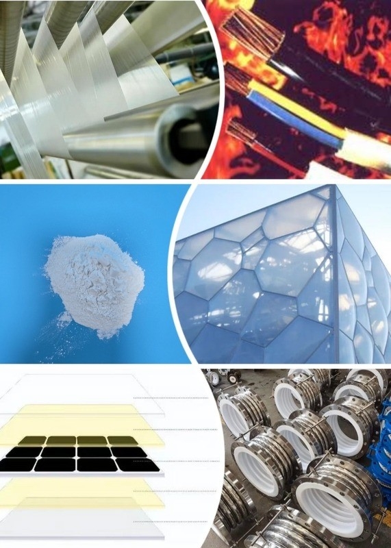 Resistentes aos raios UV Pelotas transparentes de ETFE Grânulos para fios de bainha / matérias-primas de filme fino