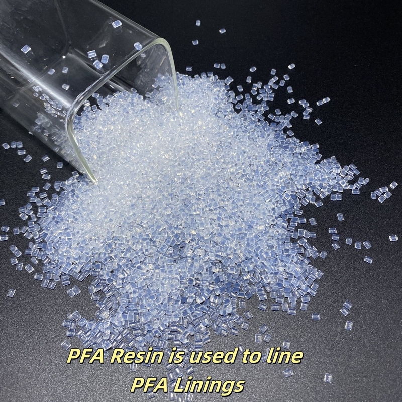 Resina de PFA usada para alinhar revestimentos de PFA fornecendo proteção resistente à corrosão para recipientes e tubos